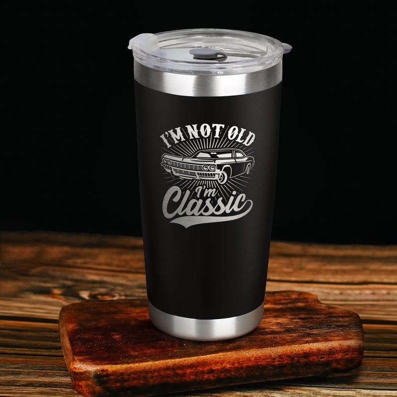 TEEBIM Gifts for Men - Birthday Gifts for Men - Birthday Gift for Grandpa, Him, Dad, Husband, Uncle - Fathers Day Gift - 40th, 50th, 60th, 70th Mens Present Ideas - 20 Oz Stainless Steel Tumbler - Image 4